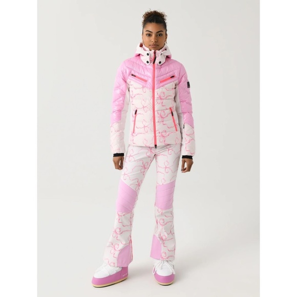 🎀ONE LEFT🎀 BOGNER FIRE + ICE X LOVESHACKFANCY FARINA SKI JACKET - Picture 2 of 12